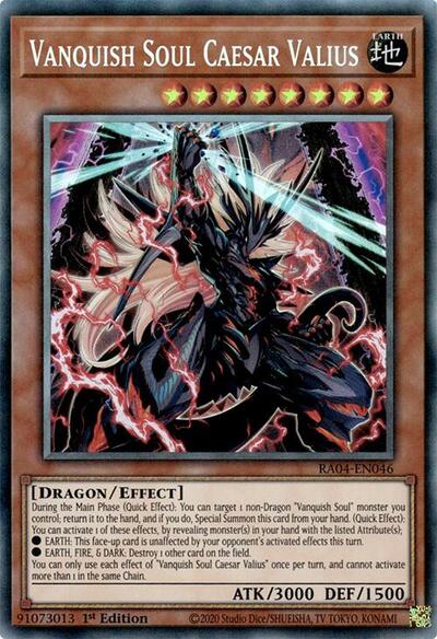 Vanquish Soul Caesar Valius (PCR) (RA04-EN046) [Quarter Century Stampede]