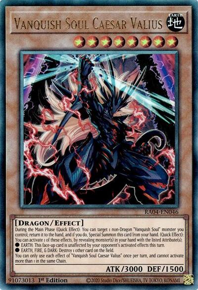 Vanquish Soul Caesar Valius (PUR) (RA04-EN046) [Quarter Century Stampede]