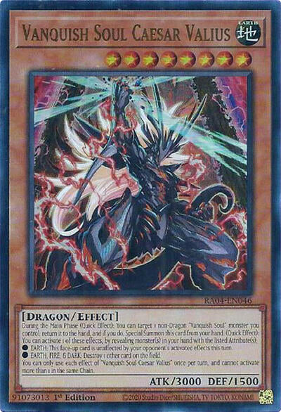 Vanquish Soul Caesar Valius (UR) (RA04-EN046) [Quarter Century Stampede]
