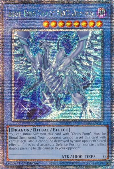 Blue-Eyes Chaos MAX Dragon (New Art) (Quarter Century Secret Rare) (RA04-EN051) [Quarter Century Stampede]