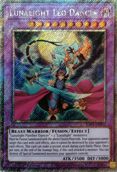 Lunalight Leo Dancer (Platinum Secret Rare) (RA04-EN053) [Quarter Century Stampede]