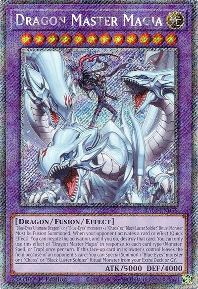 Dragon Master Magia (Platinum Secret Rare) (RA04-EN055) [Quarter Century Stampede]