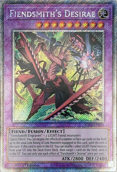 Fiendsmith's Desirae (Platinum Secret Rare) (RA04-EN056) [Quarter Century Stampede]
