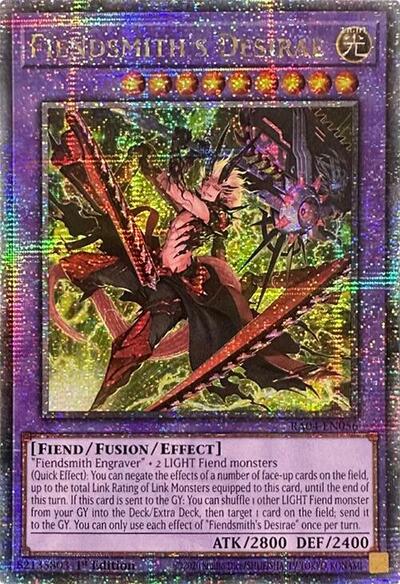 Fiendsmith's Desirae (Quarter Century Secret Rare) (RA04-EN056) [Quarter Century Stampede]