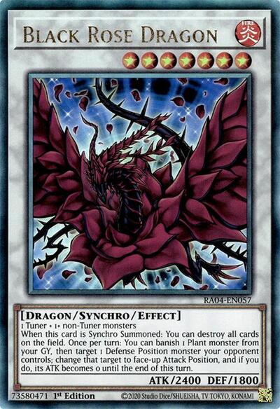 Black Rose Dragon (PUR) (RA04-EN057) [Quarter Century Stampede]