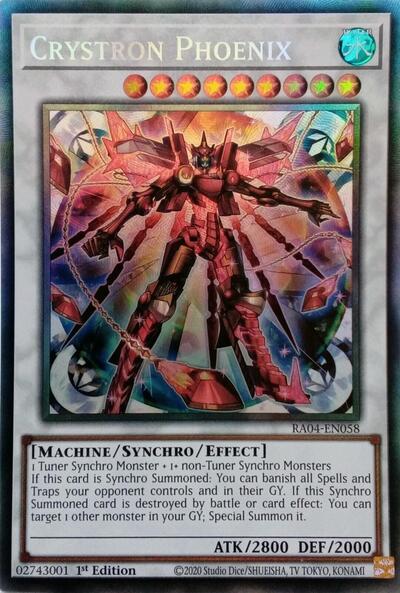 Crystron Phoenix (PCR) (RA04-EN058) [Quarter Century Stampede]
