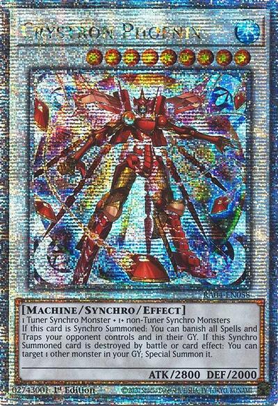 Crystron Phoenix (Quarter Century Secret Rare) (RA04-EN058) [Quarter Century Stampede]