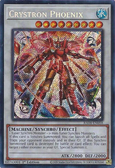 Crystron Phoenix (Secret Rare) (RA04-EN058) [Quarter Century Stampede]