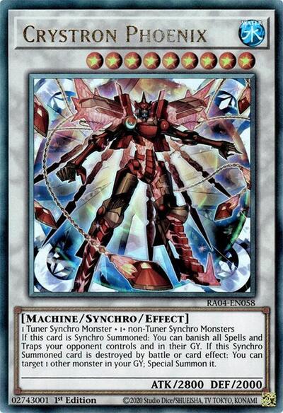 Crystron Phoenix (PUR) (RA04-EN058) [Quarter Century Stampede]