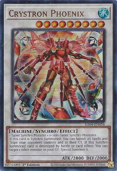 Crystron Phoenix (UR) (RA04-EN058) [Quarter Century Stampede]