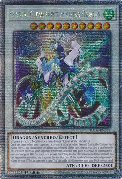 Crystal Clear Wing Synchro Dragon (Quarter Century Secret Rare) (RA04-EN059) [Quarter Century Stampede]