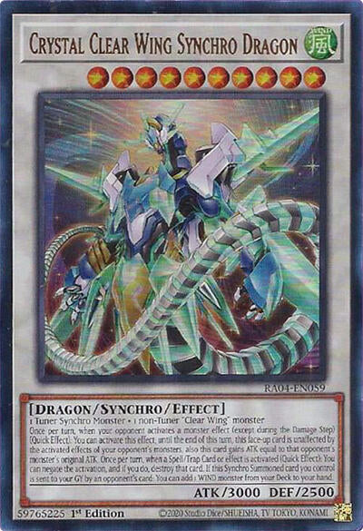 Crystal Clear Wing Synchro Dragon (UR) (RA04-EN059) [Quarter Century Stampede]