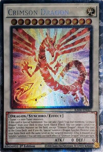 Crimson Dragon (PCR) (RA04-EN061) [Quarter Century Stampede]