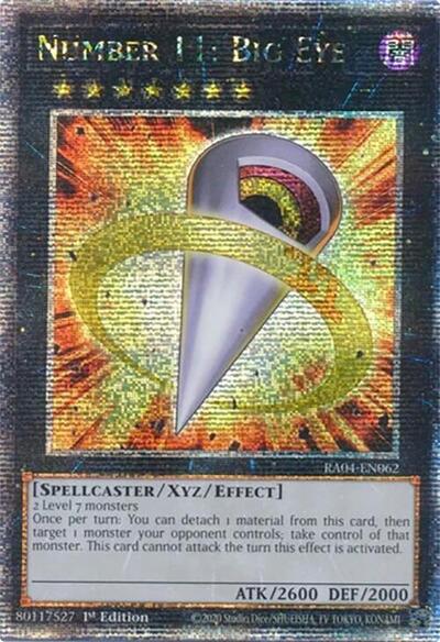 Number 11: Big Eye (Quarter Century Secret Rare) (RA04-EN062) [Quarter Century Stampede]