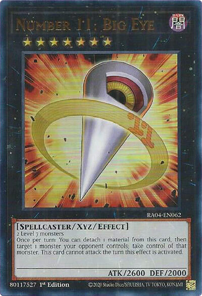 Number 11: Big Eye (UR) (RA04-EN062) [Quarter Century Stampede]