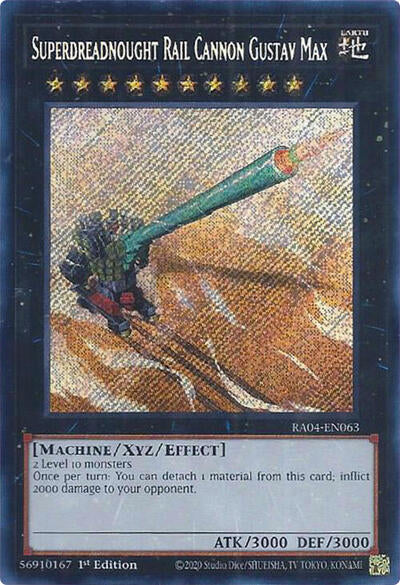 Superdreadnought Rail Cannon Gustav Max (Secret Rare) (RA04-EN063) [Quarter Century Stampede]