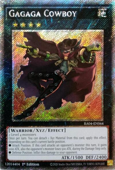 Gagaga Cowboy (Platinum Secret Rare) (RA04-EN064) [Quarter Century Stampede]