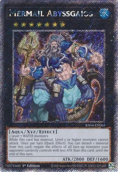 Mermail Abyssgaios (Platinum Secret Rare) (RA04-EN065) [Quarter Century Stampede]