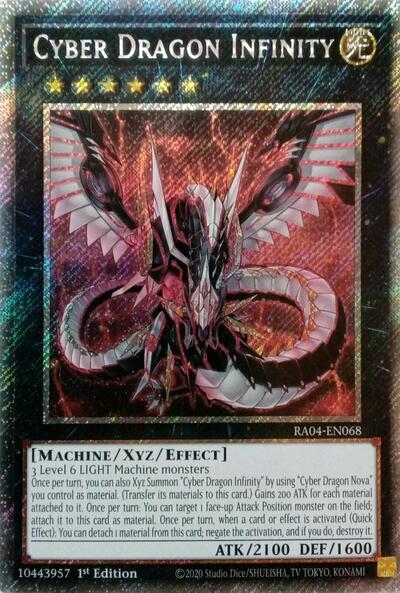 Cyber Dragon Infinity (Platinum Secret Rare) (RA04-EN068) [Quarter Century Stampede]