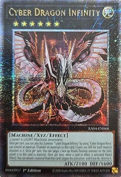 Cyber Dragon Infinity (Quarter Century Secret Rare) (RA04-EN068) [Quarter Century Stampede]