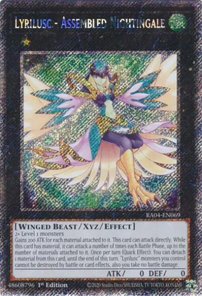 Lyrilusc - Assembled Nightingale (Platinum Secret Rare) (RA04-EN069) [Quarter Century Stampede]