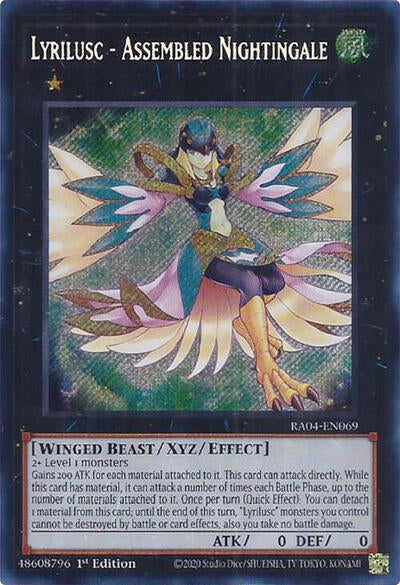 Lyrilusc - Assembled Nightingale (Secret Rare) (RA04-EN069) [Quarter Century Stampede]