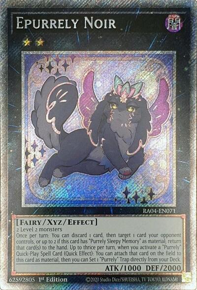 Epurrely Noir (Platinum Secret Rare) (RA04-EN071) [Quarter Century Stampede]