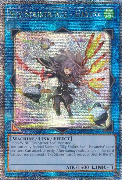 Sky Striker Ace - Hayate (New Art) (Quarter Century Secret Rare) (RA04-EN073) [Quarter Century Stampede]