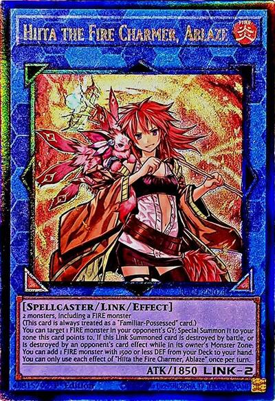 Hiita the Fire Charmer, Ablaze (PUR) (RA04-EN074) [Quarter Century Stampede]