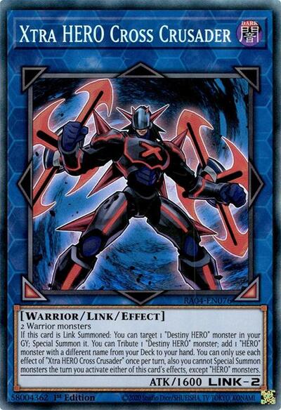 Xtra HERO Cross Crusader (PCR) (RA04-EN076) [Quarter Century Stampede]