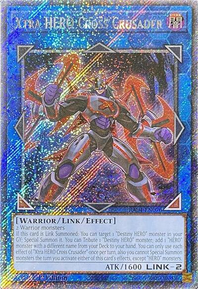 Xtra HERO Cross Crusader (Platinum Secret Rare) (RA04-EN076) [Quarter Century Stampede]