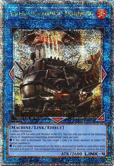 Amphibious Swarmship Amblowhale (Quarter Century Secret Rare) (RA04-EN077) [Quarter Century Stampede]