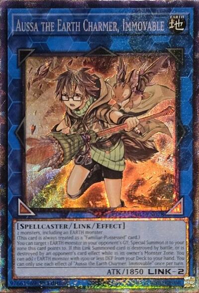 Aussa the Earth Charmer, Immovable (PCR) (RA04-EN078) [Quarter Century Stampede]