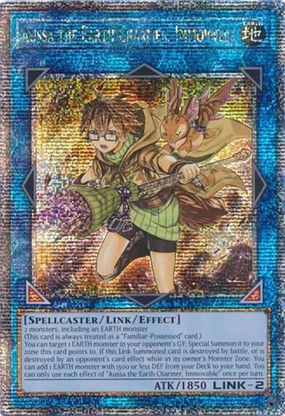 Aussa the Earth Charmer, Immovable (Quarter Century Secret Rare) (RA04-EN078) [Quarter Century Stampede]