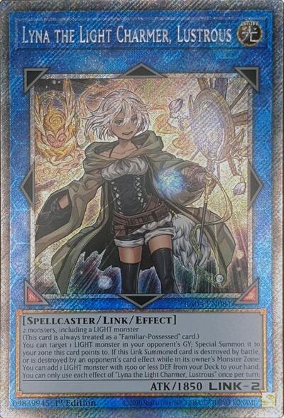 Lyna the Light Charmer, Lustrous (Platinum Secret Rare) (RA04-EN081) [Quarter Century Stampede]