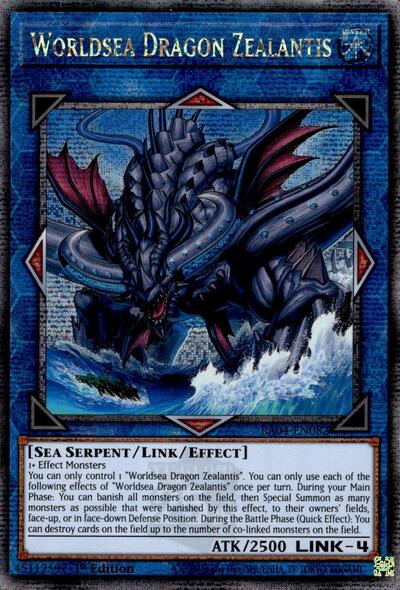 Worldsea Dragon Zealantis (Quarter Century Secret Rare) (RA04-EN082) [Quarter Century Stampede]