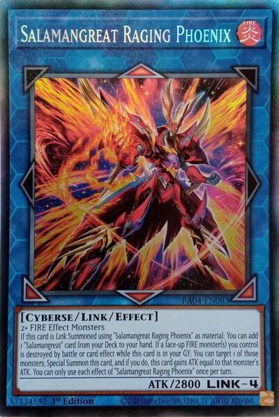 Salamangreat Raging Phoenix (PCR) (RA04-EN083) [Quarter Century Stampede]