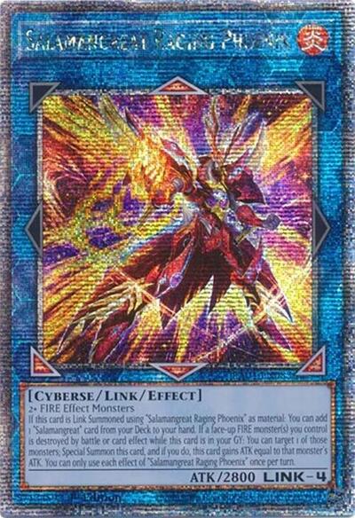 Salamangreat Raging Phoenix (Quarter Century Secret Rare) (RA04-EN083) [Quarter Century Stampede]