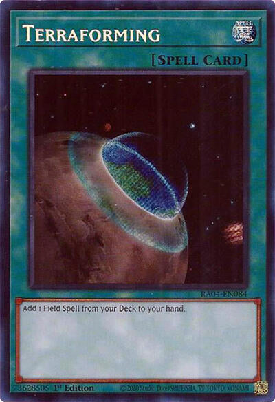 Terraforming (Secret Rare) (RA04-EN084) [Quarter Century Stampede]