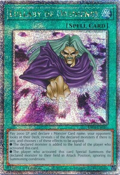 Lullaby of Obedience (Quarter Century Secret Rare) (RA04-EN085) [Quarter Century Stampede]