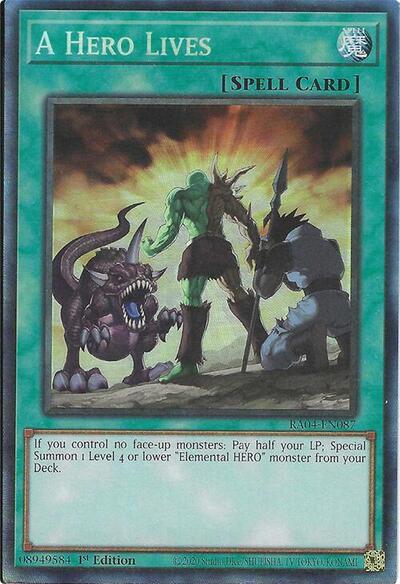 A Hero Lives (PCR) (RA04-EN087) [Quarter Century Stampede]