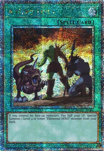 A Hero Lives (Quarter Century Secret Rare) (RA04-EN087) [Quarter Century Stampede]
