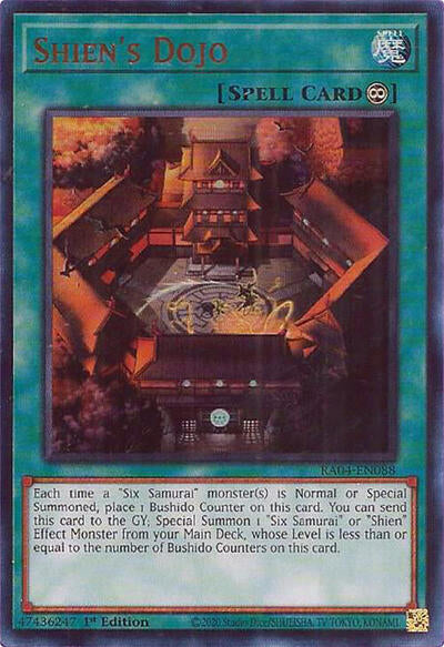 Shien's Dojo (UR) (RA04-EN088) [Quarter Century Stampede]