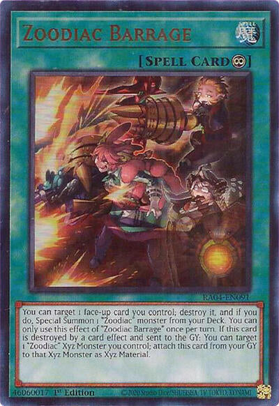 Zoodiac Barrage (UR) (RA04-EN091) [Quarter Century Stampede]