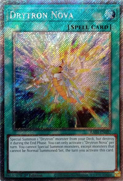 Drytron Nova (Platinum Secret Rare) (RA04-EN097) [Quarter Century Stampede]