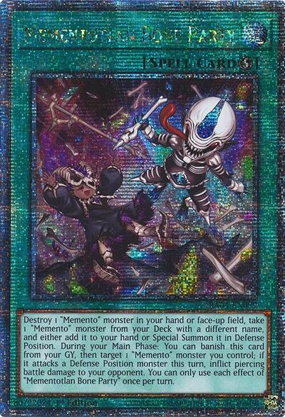 Mementotlan Bone Party (Quarter Century Secret Rare) (RA04-EN099) [Quarter Century Stampede]