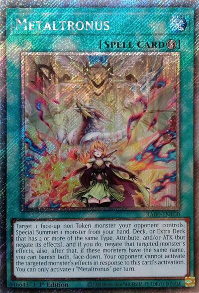 Metaltronus (Platinum Secret Rare) (RA04-EN100) [Quarter Century Stampede]