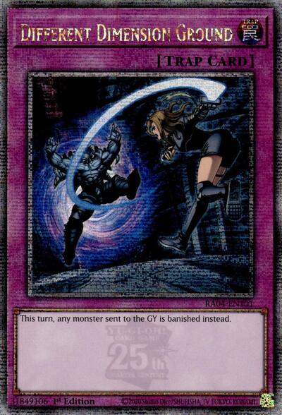 Different Dimension Ground (Quarter Century Secret Rare) (RA04-EN101) [Quarter Century Stampede]