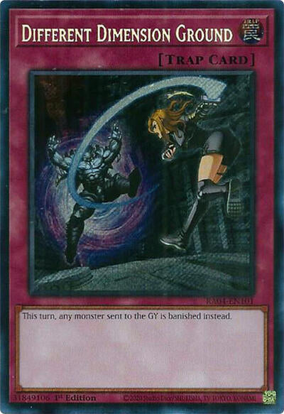 Different Dimension Ground (Secret Rare) (RA04-EN101) [Quarter Century Stampede]