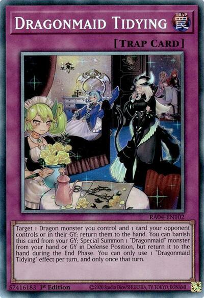 Dragonmaid Tidying (PCR) (RA04-EN102) [Quarter Century Stampede]